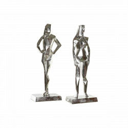 Decorative Figure DKD Home Decor 8424001856480 23 x 13 x 62 cm Silver (2 Units)