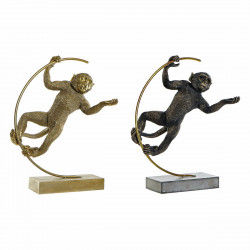 Decorative Figure DKD Home Decor 33 x 25 x 48 cm Black Golden Monkey Modern...