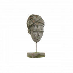 Dekorativ figur DKD Home Decor 24 x 15 x 58 cm Grå Kolonistil Afrikansk kvinde