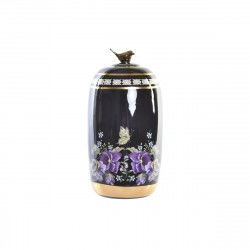 Vase DKD Home Decor Porcelain Black Shabby Chic (16 x 16 x 32 cm)