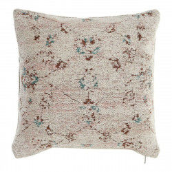 Cushion DKD Home Decor 8424001832378 Brown Green Beige Light Pink Squared...