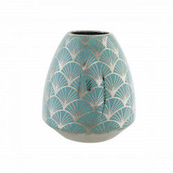 Vase DKD Home Decor Porcelæn Turkisblå Orientalsk Chromsalt 16 x 16 x 18 cm