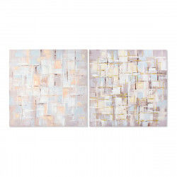 Cadre DKD Home Decor Squares Abstrait 100 x 3 x 100 cm Moderne (2 Unités)