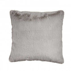 Cushion With hair Grey Synthetic Leather (40 x 2 x 40 cm)