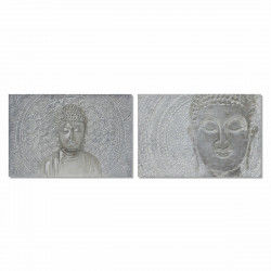 Painting DKD Home Decor 120 x 2,8 x 80 cm Buddha Oriental (2 Units)
