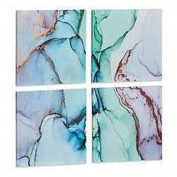 Painting Canvas Marble Blue (4 Pieces)