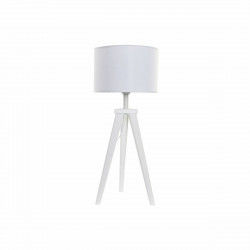 Desk lamp DKD Home Decor 8424001807918 Wood White 220 V 50 W 30 x 30 x 72 cm