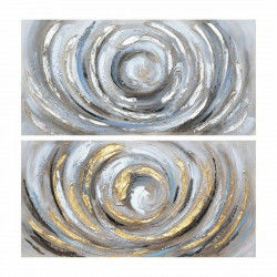 Painting DKD Home Decor 100 x 3 x 50 cm Abstract Modern (2 Units)