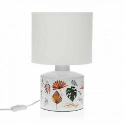 Lampe de bureau Versa Roxanne Céramique Tissu (22,5 x 35 x 22,5 cm)