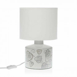 Desk lamp Versa Cozy Hearts Ceramic (22,5 x 35 x 22,5 cm)