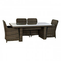 Table set with 6 chairs DKD Home Decor 94 cm 200 x 100 x 75 cm (7 pcs)