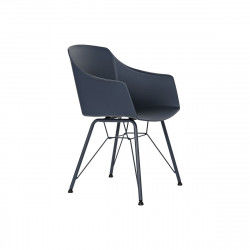 Chair DKD Home Decor Blue Black Navy Blue 56 x 53 x 81 cm 56 x 51 x 81,5 cm