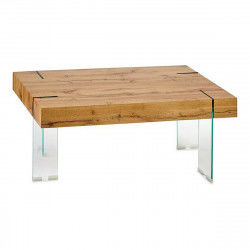 Tavolino da Caffè Vetro Legno MDF 60 x 42 x 120 cm