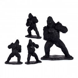 Statua Decorativa Gorilla Nero Resina (25,5 x 56,5 x 43,5 cm)