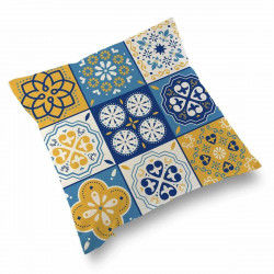 Cushion with Filling Versa Mosaic Yellow Polyester (15 x 45 x 45 cm)