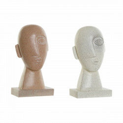 Decorative Figure DKD Home Decor Beige Terracotta Face 14,5 x 10,5 x 27,5 cm...