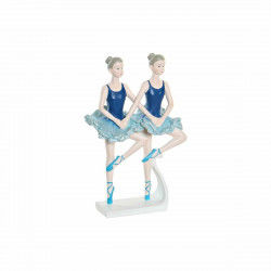 Figura Decorativa DKD Home Decor Azul Romántico Bailarina Ballet 14 x 7,5 x...