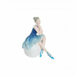 Decorative Figure DKD Home Decor Blue Romantic Ballet Dancer 8,5 x 13 x 14,5 cm