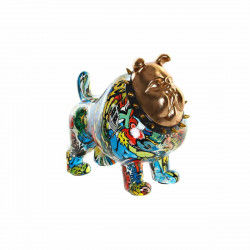 Statua Decorativa DKD Home Decor 21 x 16 x 20,5 cm Dorato Bulldog Multicolore
