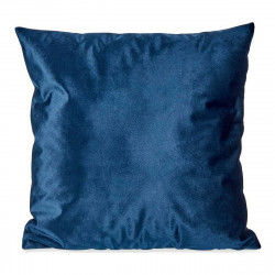 Cushion Velvet Blue Polyester (45 x 13 x 45 cm)