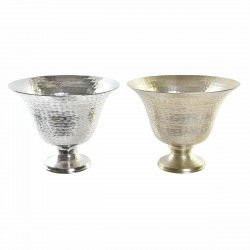 Vase DKD Home Decor Golden Wineglass Champagne Silver Aluminium 30 x 30 x 23...