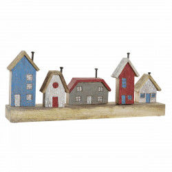Figurine Décorative DKD Home Decor Multicouleur Fer Maisons (60 x 10 x 24 cm)