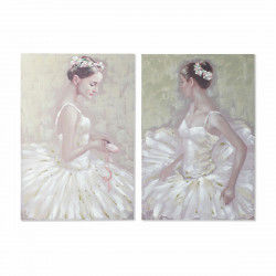 Painting DKD Home Decor 80 x 3 x 120 cm Ballet Dancer Traditional (2 Units)