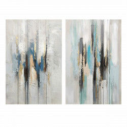 Painting DKD Home Decor Abstract 80 x 3 x 120 cm Urban (2 Units)
