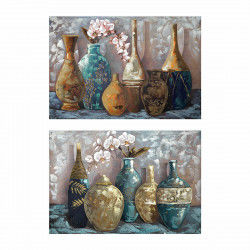 Cadre DKD Home Decor Vase 120 x 3 x 80 cm Traditionnel (2 Unités)