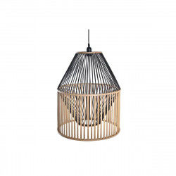 Lampa Sufitowa DKD Home Decor Brązowy Czarny Drewno Bambus 50 W 43 x 43 x 53 cm