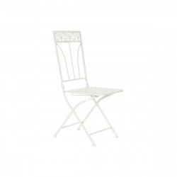 Garden chair DKD Home Decor White Metal 40 x 48 x 93 cm