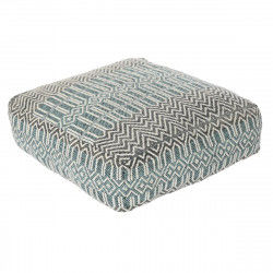 Cushion DKD Home Decor Floor Stripes Blue Polyester Cotton Mint Aluminium...