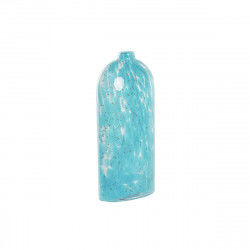 Vase DKD Home Decor 12,5 x 6,5 x 28 cm Crystal Blue Mediterranean