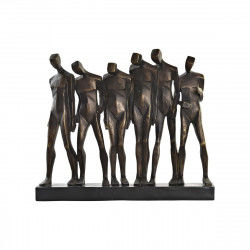 Decorative Figure DKD Home Decor Black Copper Resin Persons Modern (40 x 10,5...