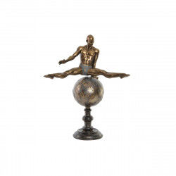 Dekorativ figur DKD Home Decor Gylden Harpiks Gymnast Moderne (36 x 19 x 46 cm)
