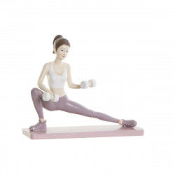 Figurine Décorative DKD Home Decor Rose Yoga Scandi 20 x 8 x 16,5 cm