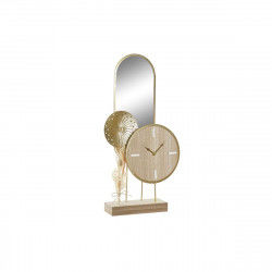 Reloj de Mesa DKD Home Decor 26 x 8 x 53 cm Espejo Natural Dorado Metal...