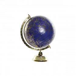Globe terrestre DKD Home Decor Bleu Doré Métal (27 x 25 x 36 cm)