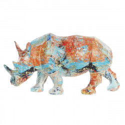 Statua Decorativa DKD Home Decor 34 x 12,5 x 16,5 cm Multicolore Rinoceronte...