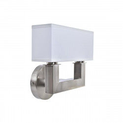 Lampa ścienna DKD Home Decor Srebrzysty Metal Poliester Biały 220 V 40 W (25...