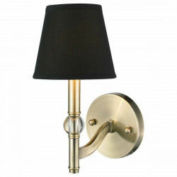 Wall Lamp DKD Home Decor 25W Black Golden Metal Polyester 220 V (15 x 23 x 31...