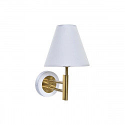 Wall Lamp DKD Home Decor 25W Golden Metal Polyester White 220 V (19 x 25 x 30...