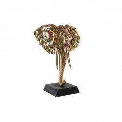 Decorative Figure DKD Home Decor 43 x 22 x 55,5 cm Elephant Black Golden...