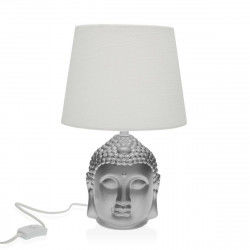 Desk lamp Versa Silver Buddha Porcelain (21 x 33 x 21 cm)