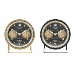 Stolné hodiny DKD Home Decor 12 x 5 x 14 cm Czarny Złoty Żelazo PVC Vintage...