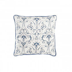 Poduszka DKD Home Decor Niebieski Biały Kwadratowy Kvety Neoklasyczny 45 x 10...