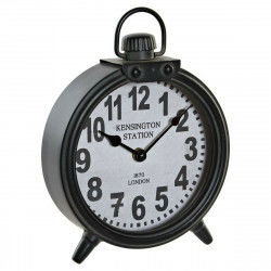 Table clock DKD Home Decor Dark grey Iron 18,5 x 5,5 x 26 cm