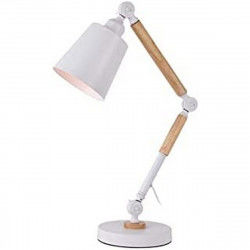 Flexo/Lampe de bureau EDM Blanc Métal 60 W E27 Ø 18 x 53 cm