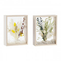 Fleur décorative DKD Home Decor 16 x 6 x 21 cm Beige Vert Jaune Fleurs (2...