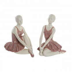 Decorative Figure DKD Home Decor Romantic Ballet Dancer 16 x 11 x 17 cm (2...